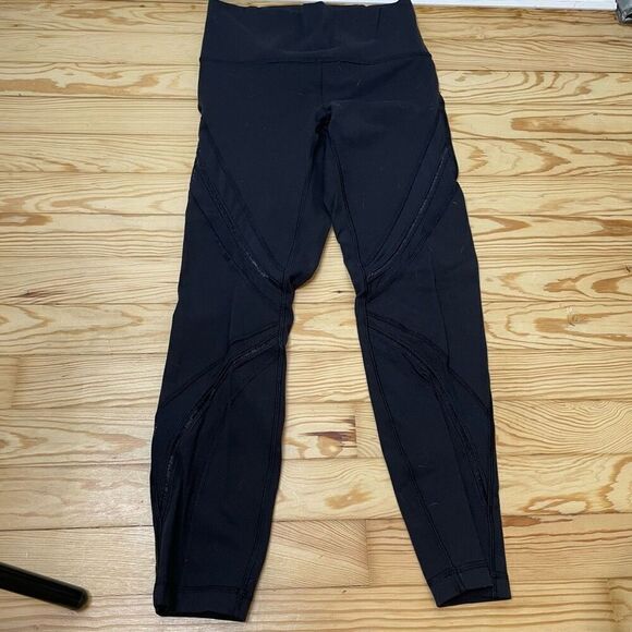 Lululemon Women's High Times (Metta) Full-On Luxtreme Mesh Panel Leggings 6 Six - Picture 2 of 6